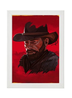 اشتري Arthur Red Dead Redepmtion Illustration Wall Art Poster Frame في مصر