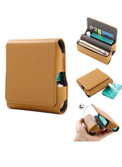 Buy Gooder Carry Case Cover PU Leather for IQOS 3.0 Wallet with Cartridge Slot Magnetic Compact Storage Box Holder Pouch Bag Lanyard (Brown) in Saudi Arabia