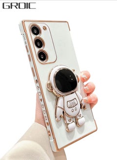 اشتري Phone Case for Samsung Galaxy S23 Plus 6.6" 6D Electroplating Astronaut Phone Case Hidden Stand Protective Cover Astronaut Folding Bracket Phone Case with Camera Protector في الامارات
