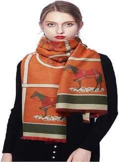 اشتري EXTREE Winter Blanket Scarfs for Women Pashmina Silky Shawl Wrap for Evening Dressing - Womens Open Front Poncho Cape في الامارات