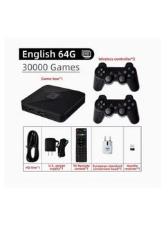 Buy Video Game Console 2.4G Double Wireless Controller Game Stick 4K 30000 games 64GB Retro games in Saudi Arabia
