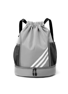 اشتري Sports Fitness Event Wet And Dry Separated Drawstring Bag في الامارات