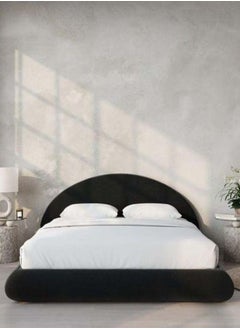 Buy Luxe Collection: Swedish Wood King Bed - Majestic Black Opulence (160x200x140) by Alhome in Saudi Arabia