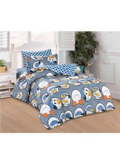 Buy Double-Sided Microfiber Cartoon Printed Kids Comforter Set - 3 Pieces - Cozy Bedtime Adventure in Saudi Arabia