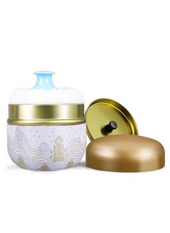 اشتري Powder Case with Puff for Body Empty Container Dusting Box Baby After Bath Kit Makeup Dispenser في السعودية