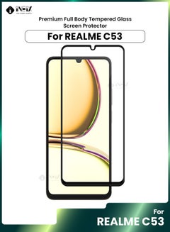 Buy Full Screen Edge to Edge Screen Protector  For Realme C53-Clear/Black in Saudi Arabia