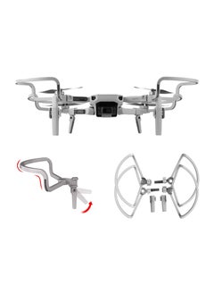 اشتري 2 in 1 Propellers Guard for Mavic Mini 2, with Landing Gear Extension Legs Protection Drone Accessories Foldable DJI 2/ / SE (Grey) في الامارات