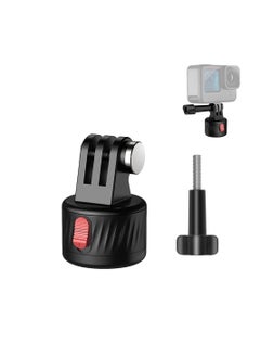 Buy Magnetic Suction Adapter Tripod Adapter Quick Release Base Mount Action Camera Accessories Screws Free with Magnetic Base Compatible with 11/10/9/8/7 Insta 360 AKASO DJI Action in UAE