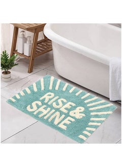 اشتري Rise And Shine Tufted Bath Mat Blue 50X80cm في الامارات