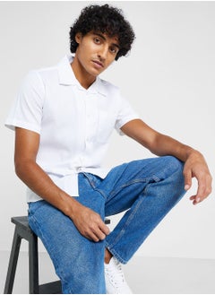 Buy Pure Cotton Casual Double Pocket Shirt in Saudi Arabia