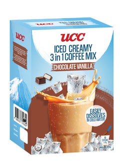 Buy UCC ICED COFFEE CREAMY CHOCOLATE AND VANILLA 10X25G in UAE