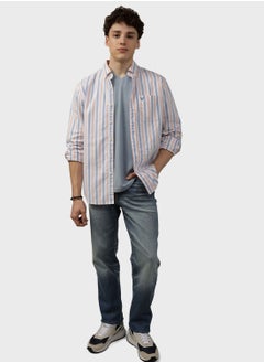 اشتري Striped Regular Fit Shirt في الامارات