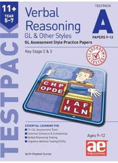 Buy 11+ Verbal Reasoning Year 5-7 GL & Other Styles Testpack A Papers 9-12: GL Assessment Style Practice Papers in UAE