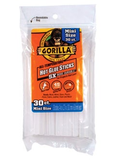 Buy Hot Glue Sticks 3023003 White 1 Pack 4 In Mini Size 30 Count G 1714 in UAE