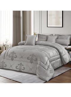 اشتري Double summer quilt set mattress system 6 pieces medium fixed filling size 230 x 250 في السعودية