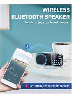 Buy J-189 Bluetooth AM FM Radio Small Portable Radio Dual Speaker Heavy Bass in UAE