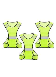 Buy High Visibility Reflective Safety Vest with Large Pocket for Night Running, Cycling & Walking - Breathable, Lightweight, ANSI Compliant Gear (1Pcs) in UAE