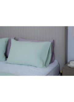 Buy Retreat 2-Piece Pillow Case Set 50X75cm-Aquifer in UAE