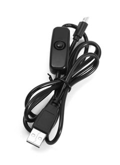 Buy 2A Micro USB Switch Charging Cable For Raspberry Pi Black in Saudi Arabia