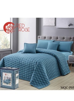 Buy 6 Piece Microfiber Soft Plain Comforter Set 260x240 cm in Saudi Arabia