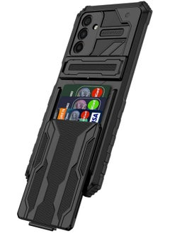 اشتري Protective Cover for Samsung Galaxy A14 5G Wallet Case with Credit Card Holder Stand Kickstand Slim Rugged Shockproof Heavy Duty Defender Armor في السعودية