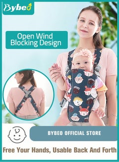 Buy Baby Adjustable Wraps Carrier, Ergonomic Front Facing/Back Carriers for Newborn Newborn to Toddler 0-15kg, One Size Fits All in UAE