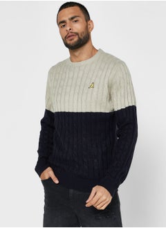 Buy Bravesoul Crew Neck Jumper Dtm To Body Flat in Saudi Arabia