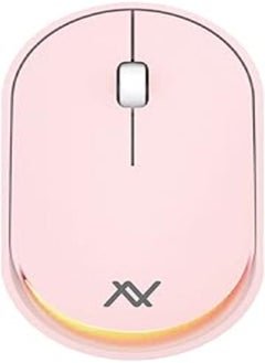 Buy L'avvento (MO18P) Dual Mode Bluetooth - 2.4GHz Mouse with Re-Chargeable Battery - Pink in Egypt