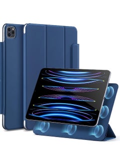 اشتري For iPad Pro 11 Inch Case iPad 11 Pro Case (2022/2021/2020 4th/3rd/2nd Generation) Convenient Magnetic Attachment 2-Way Stand Full Pencil 2 Support Rebound Magnetic Case في السعودية