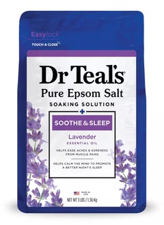 Buy Pure Epsom Salt Soothe & Sleep with Lavender 1.36 kg in Saudi Arabia