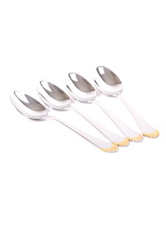 Buy Set of 4 gilded dinner spoons in Saudi Arabia