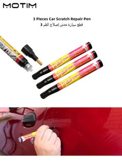 Buy 3 Pieces Universal Car Scratch Repair Remover Paint Pen Car Fill Paint Pen Clear Coat Applicator for All Cars in Saudi Arabia