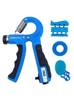 Buy 5 Pack Hand Grip Strengthener Trainer Kit - Hand Strengthener & Grip Strength Kit - Forearm Grip Adjustable Resistance - Finger Stretcher, Hand Gripper, Finger Exerciser for Men/Women in Egypt