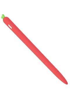 اشتري Compatible for Apple Pencil Sleeve 2nd Generation Holder, Carrot Shaped Stylus Cover Silicone Screen Touch Pen Grip Holder في السعودية