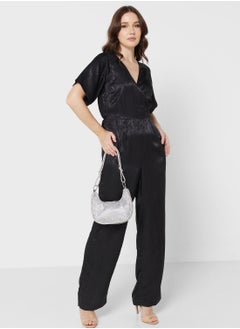 Buy Surplice Neck Jumpsuit in Saudi Arabia