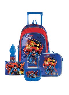 Buy 5 In 1 Warner Bros Superman Defender Of Freedom Trolley Box Set, 18 inches in UAE