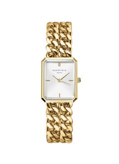 Buy Rosefield Octagon XS Double Chain Studio Edition White Gold Women Watch - SWGSG-O76 in UAE