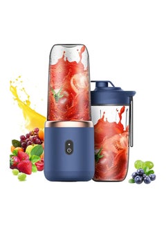 Buy Rechargeable Electric Small Juicer Portable Personal Blender Juicer Cup 6 Blades 21000 RPM Super Long Battery Life Mini Juicer For Home Outdoor Capacity 400ML 40W in UAE