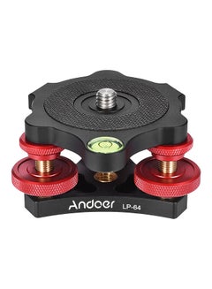 Tripod Head Leveling Base Camera Leveler Aluminum Alloy 3/8 Inch Thread Precise 3 Bubble Level