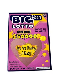 Buy Set Of 25 Pregnancy Announcement Scratch Off Card 4X6 Inches. We Are Having A Baby Surprise Lottery Tickets Announcing Pregnancy To Family & Grandparents. in Saudi Arabia