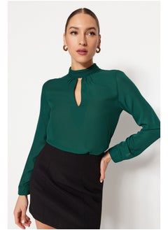 Buy Blouse - Green - Regular fit in Egypt