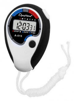 اشتري A-015 Stopwatch Handheld Electronic Digital LCD With Date Time And Alarm, Black في مصر