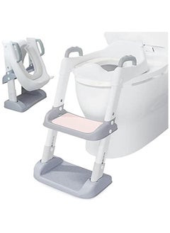 Buy Potty Training Seat, Toddler Step Stool, 2 in 1 Potty Training Toilet for Kids, Baby Seat with Splash Guard and Anti-Slip Pad for Boys Girls Potty Training in UAE