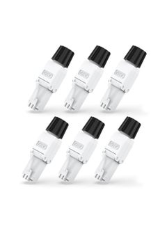 Buy Cat6A Cat6 RJ45 Connector 6-Pack,Tool-Free UTP Cat 6a Field Termination Modular Plug for 23-26 AWG Unshielded Ethernet Cable, White in Saudi Arabia