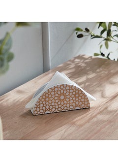 Buy Armaya Zellige Printed Napkin Holder 16.5x4x8 cm in UAE