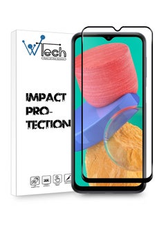 Buy 5D Full Glue Tempered Glass Screen Protector For Samsung Galaxy M33 Clear/Black in Saudi Arabia