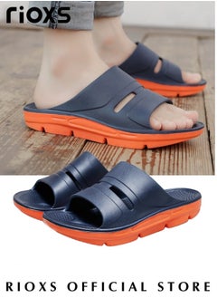 Buy Men's Casual Slippers Lightweight Soft Sole Slippers Thick Sole Platform U-Shaped Slippers Anti-Slip Open Toe Sandal Slippers For Indoors And Outdoors in Saudi Arabia