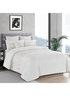 Buy Astoria 7-Piece Comforter Set, White - 240x260 cm in UAE