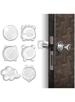 Buy 6 Door Knob Wall Protector Rubber Door Stopper SelfAdhesive with Strong StickinessTransparent Cartoon Animal Silic Door Handle per for Doorknobs Headboard Refrigerator Door in Saudi Arabia