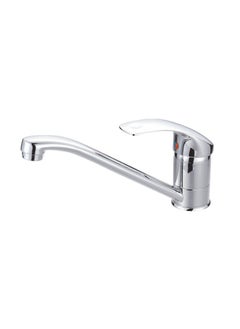 Buy Galaxy One Handle Basin Mixer Silver in UAE